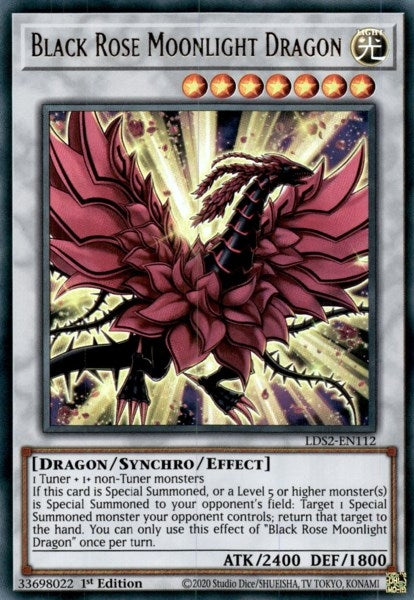 Image for Black Rose Moonlight Dragon (LDS2-EN112) (LDS2) - YuGiOh