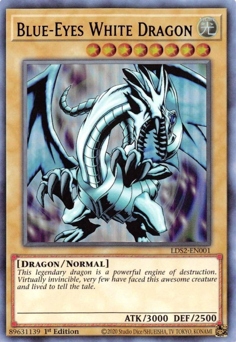 Image for Blue-Eyes White Dragon (Purple) (LDS2-EN001) (LDS2) - YuGiOh
