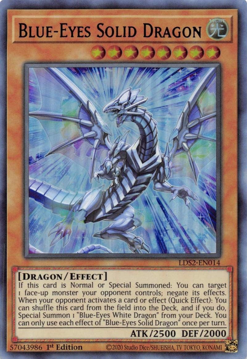 Image for Blue-Eyes Solid Dragon (Purple) (LDS2-EN014) (LDS2) - YuGiOh