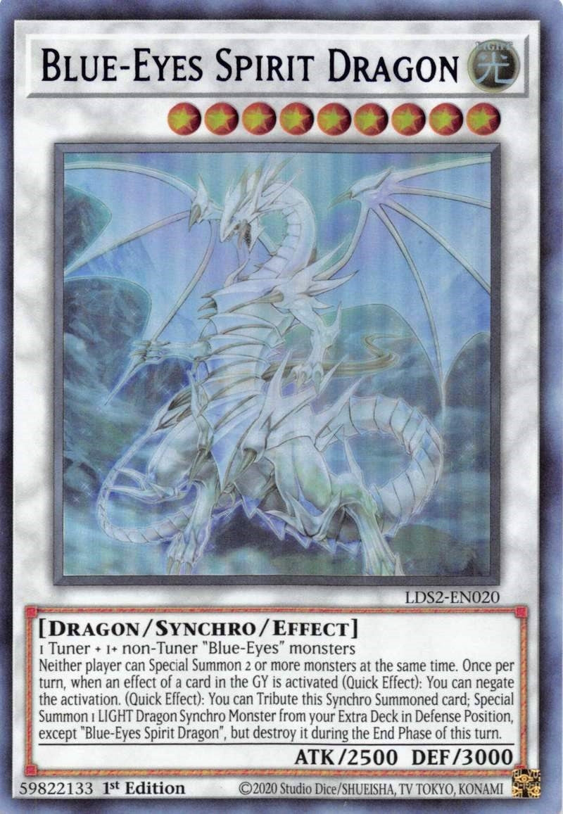Image for Blue-Eyes Spirit Dragon (Blue) (LDS2-EN020) (LDS2) - YuGiOh
