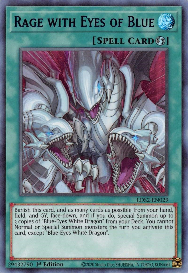 Image for Rage with Eyes of Blue (Blue) (LDS2-EN029) (LDS2) - YuGiOh