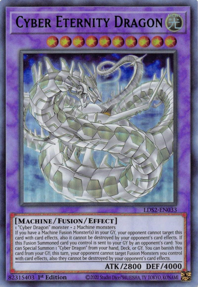 Image for Cyber Eternity Dragon (Green) (LDS2-EN033) (LDS2) - YuGiOh