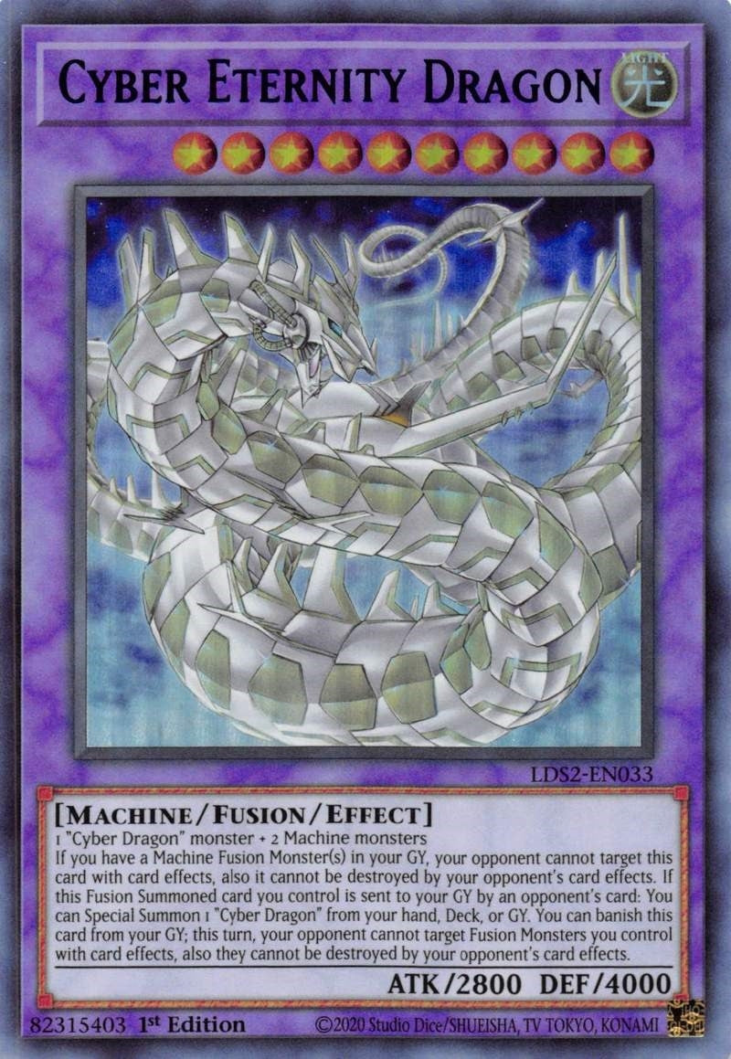 Image for Cyber Eternity Dragon (Purple) (LDS2-EN033) (LDS2) - YuGiOh