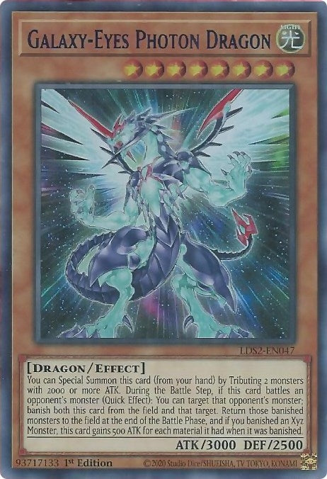 Image for Galaxy-Eyes Photon Dragon (Blue) (LDS2-EN047) (LDS2) - YuGiOh