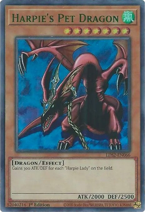 Image for Harpie's Pet Dragon (Green) (LDS2-EN066) (LDS2) - YuGiOh