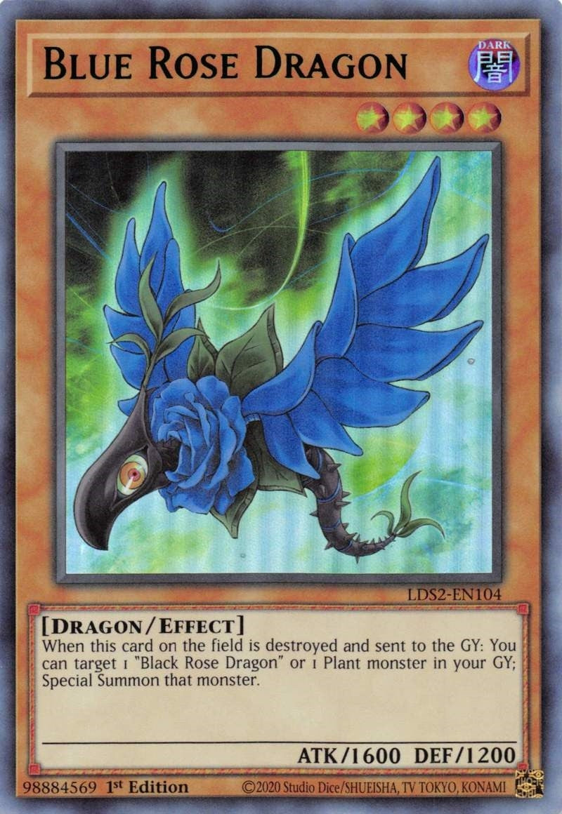 Image for Blue Rose Dragon (Blue) (LDS2-EN104) (LDS2) - YuGiOh