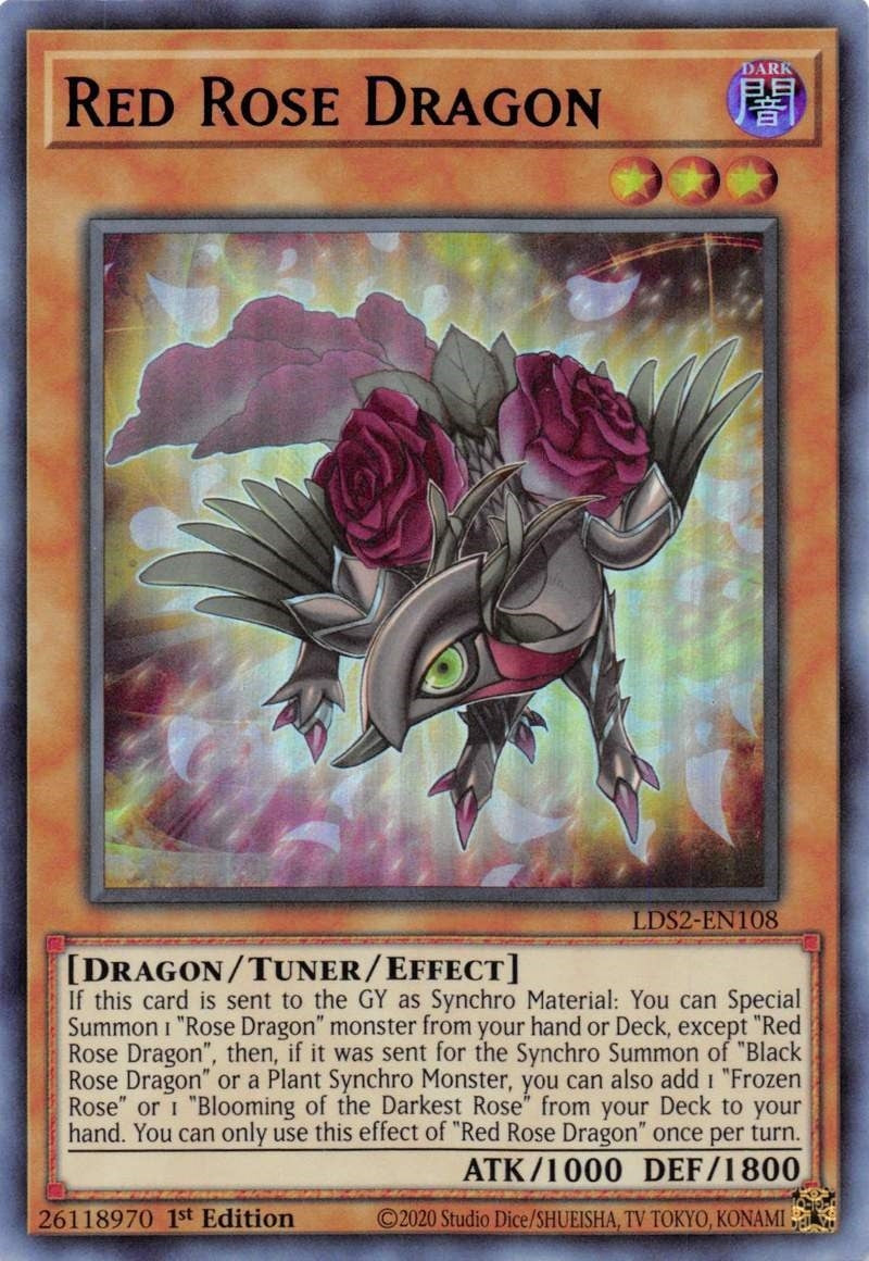 Image for Red Rose Dragon (Purple) (LDS2-EN108) (LDS2) - YuGiOh