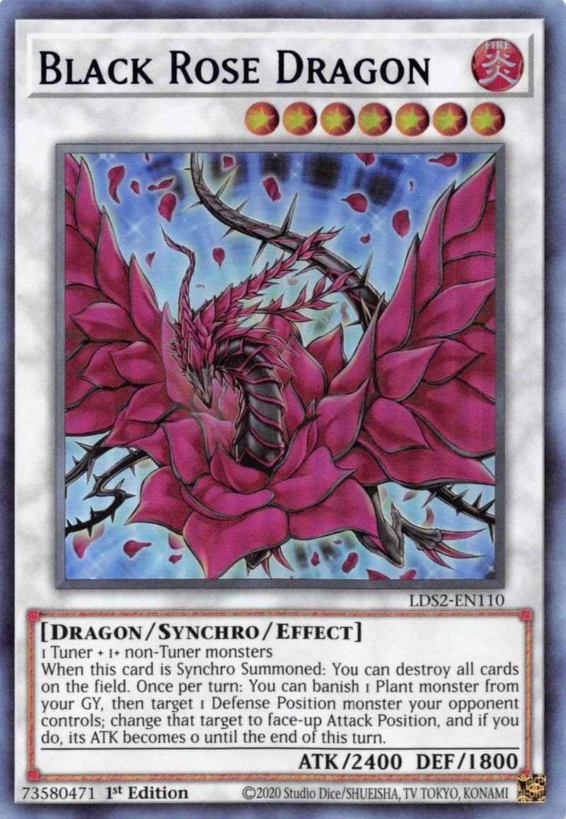 Image for Black Rose Dragon (Blue) (LDS2-EN110) (LDS2) - YuGiOh