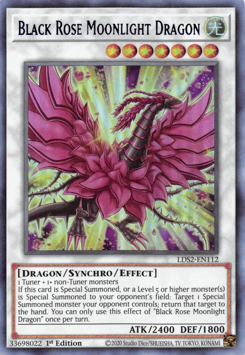 Image for Black Rose Moonlight Dragon (Blue) (LDS2-EN112) (LDS2) - YuGiOh