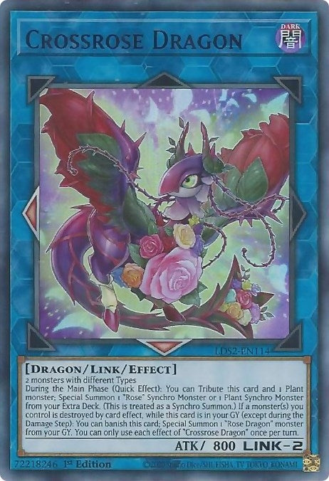 Image for Crossrose Dragon (Purple) (LDS2-EN114) (LDS2) - YuGiOh