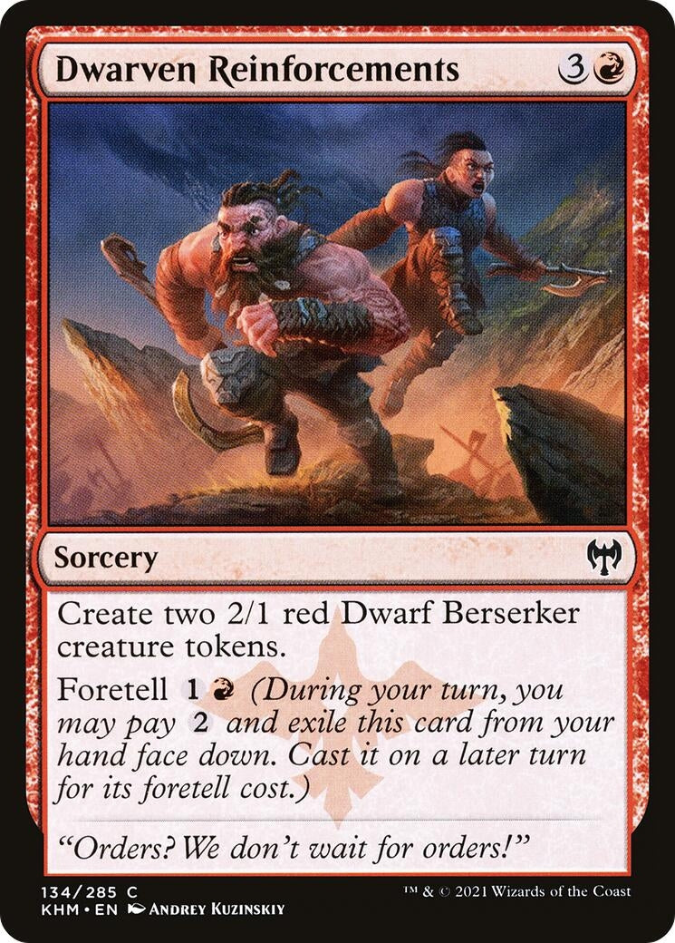 Image for Dwarven Reinforcements (134) (Kaldheim) - Magic: The Gathering