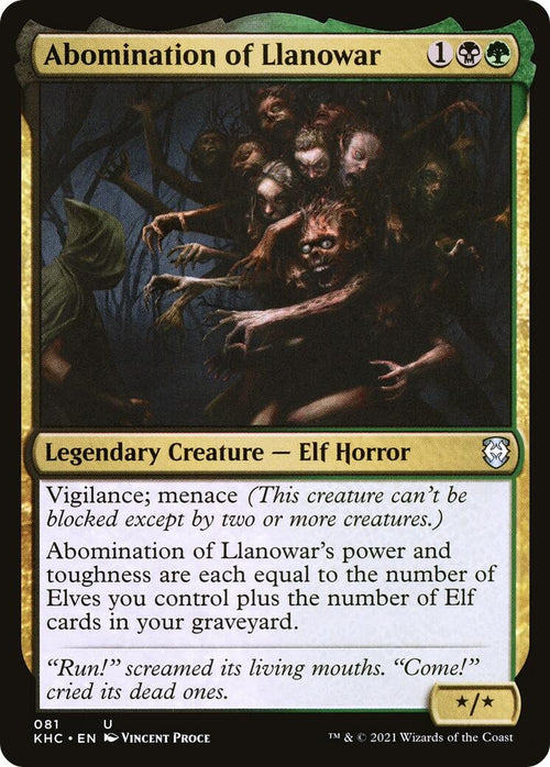 Image for Abomination of Llanowar (81) (Kaldheim) - Magic: The Gathering