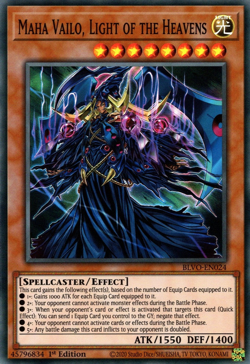 Image for Maha Vailo, Light of the Heavens (BLVO-EN024) (BLVO) - YuGiOh