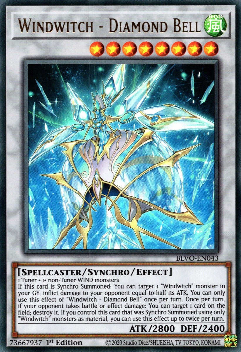 Image for Windwitch - Diamond Bell (BLVO-EN043) (BLVO) - YuGiOh