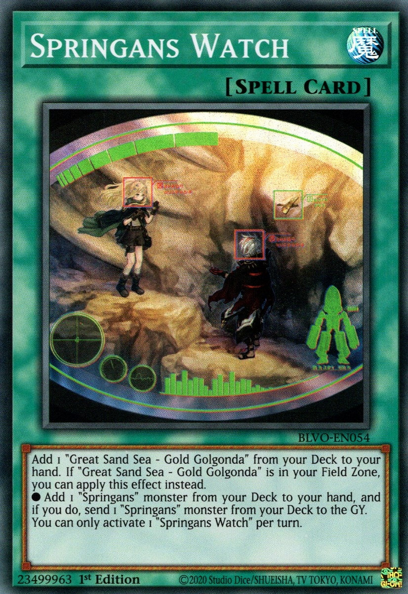 Image for Springans Watch (BLVO-EN054) (BLVO) - YuGiOh