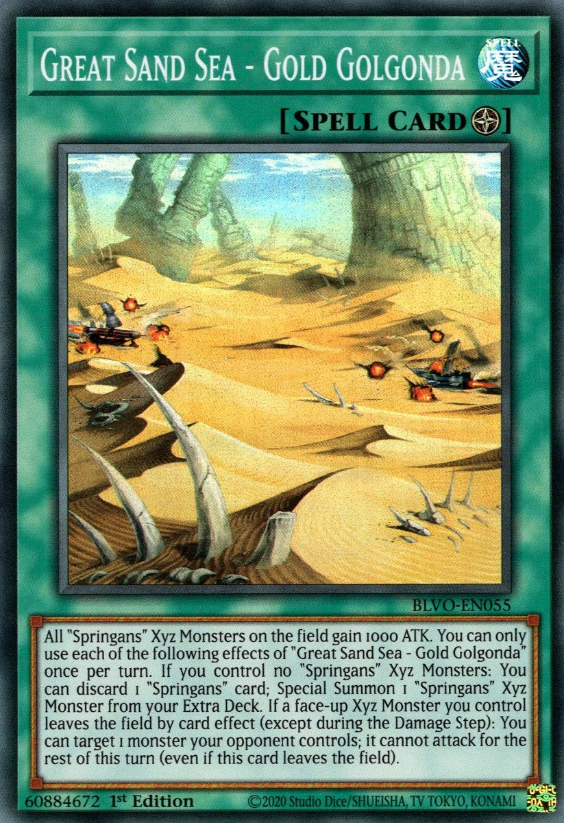 Image for Great Sand Sea - Gold Golgonda (BLVO-EN055) (BLVO) - YuGiOh