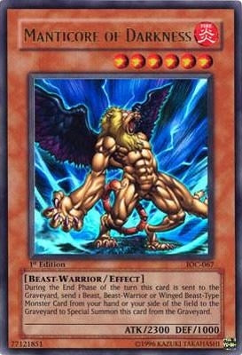 Image for Manticore of Darkness (IOC-067) (IOC) - YuGiOh