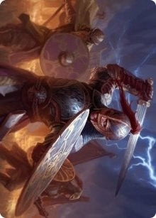 Image for Beskir Shieldmate Art Card (1) (Kaldheim) - Magic: The Gathering