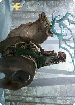 Image for Boreal Outrider Art Card (Gold-Stamped Signature) (42) (Kaldheim) - Magic: The Gathering