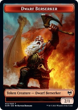 Image for Dwarf Berserker // Koma's Coil Double-Sided Token (12 // 7) (Kaldheim) - Magic: The Gathering