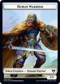 Image for Human Warrior // Bird Double-Sided Token (3 // 5) (Kaldheim) - Magic: The Gathering