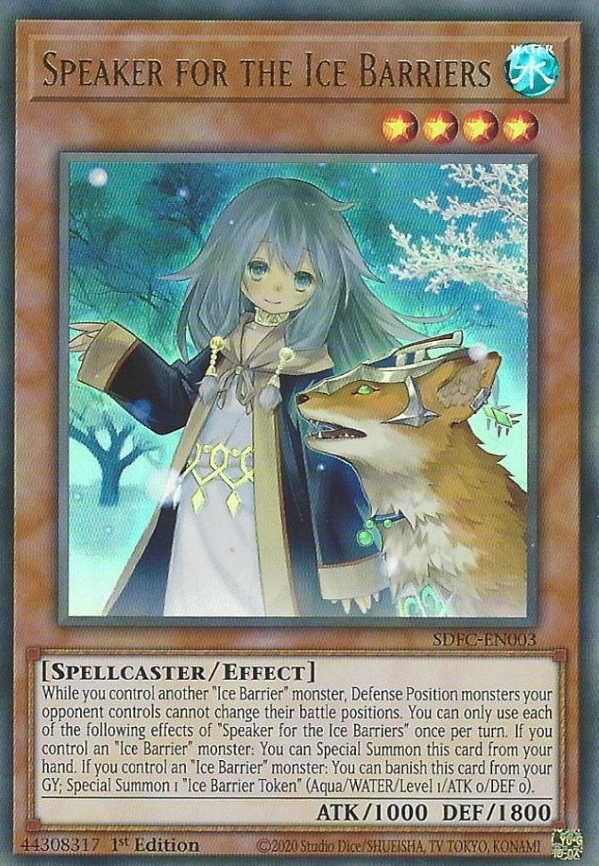 Image for Speaker for the Ice Barriers (SDFC-EN003) (SDFC) - YuGiOh