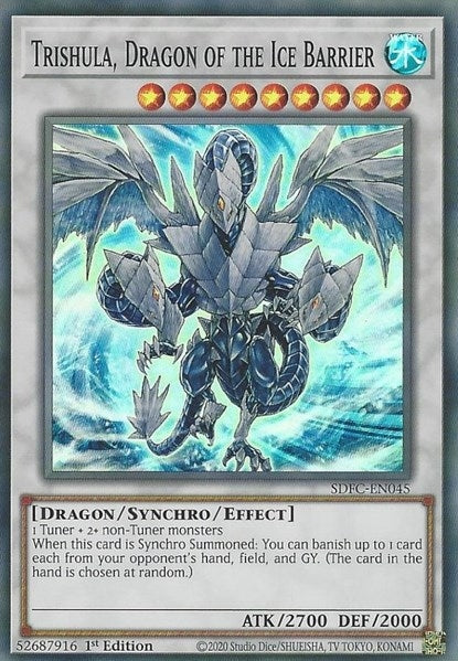 Image for Trishula, Dragon of the Ice Barrier (SDFC-EN045) (SDFC) - YuGiOh
