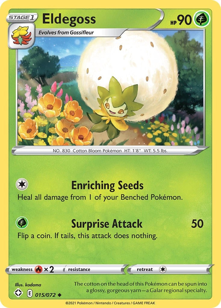 Image for Eldegoss (015/072) (SHF) - Pokemon