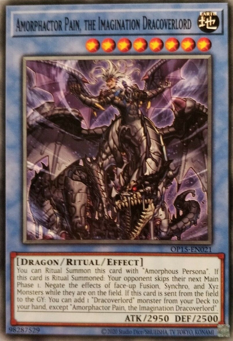Image for Amorphactor Pain, the Imagination Dracoverlord (OP15-EN021) (OP15) - YuGiOh