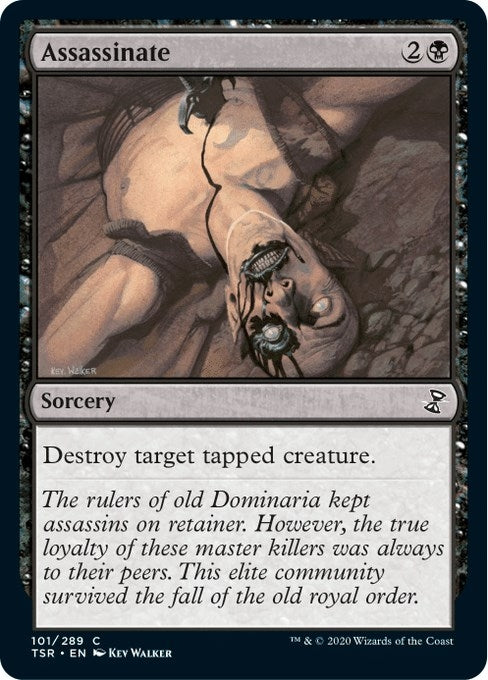 Image for Assassinate (101) (Time Spiral: Remastered) - Magic: The Gathering