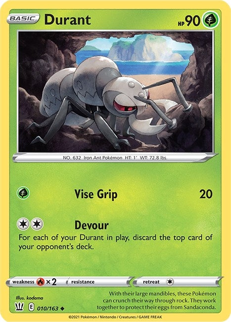 Image for Durant (010/163) (SWSH05) - Pokemon