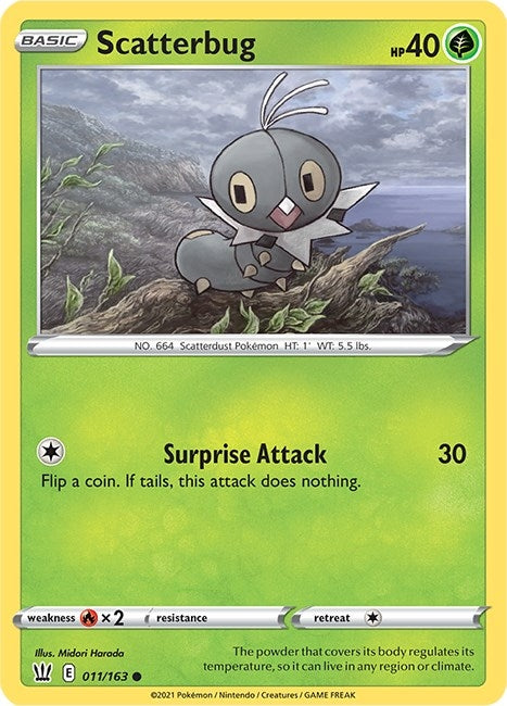 Image for Scatterbug (011/163) (SWSH05) - Pokemon