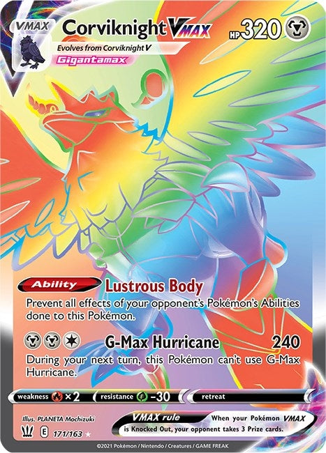 Image for Corviknight VMAX (Secret) (171/163) (SWSH05) - Pokemon