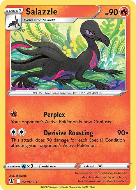 Image for Salazzle (028/163) (SWSH05) - Pokemon