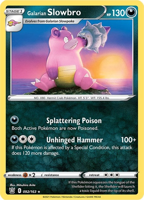 Image for Galarian Slowbro (092/163) (SWSH05) - Pokemon