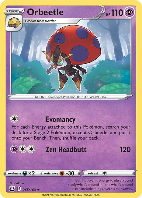 Image for Orbeetle (065/163) (SWSH05) - Pokemon