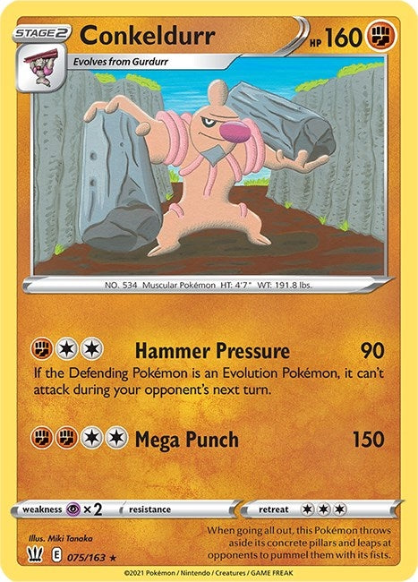 Image for Conkeldurr (075/163) (SWSH05) - Pokemon