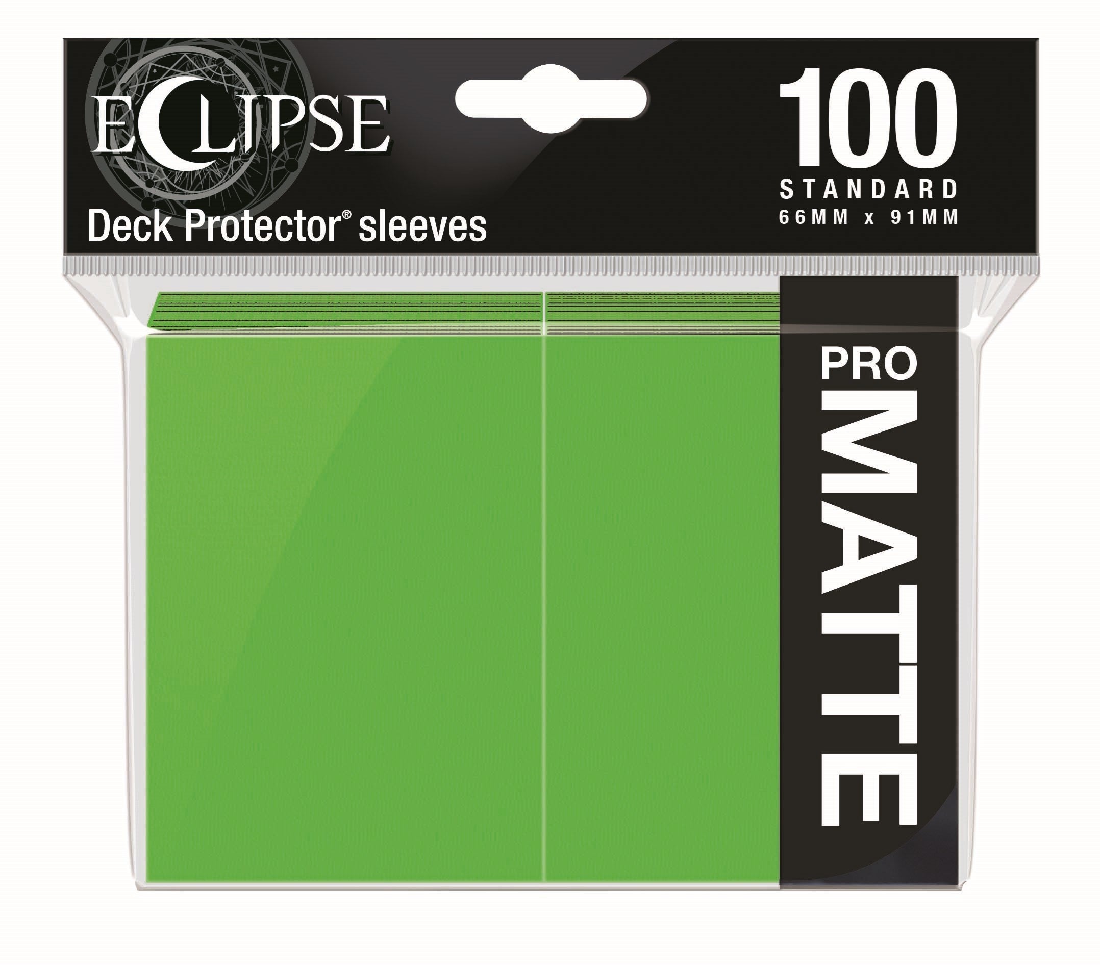 Image for PRO-Matte Eclipse Standard Deck Protector Sleeves - Lime Green (100-Pack) - Card Sleeves