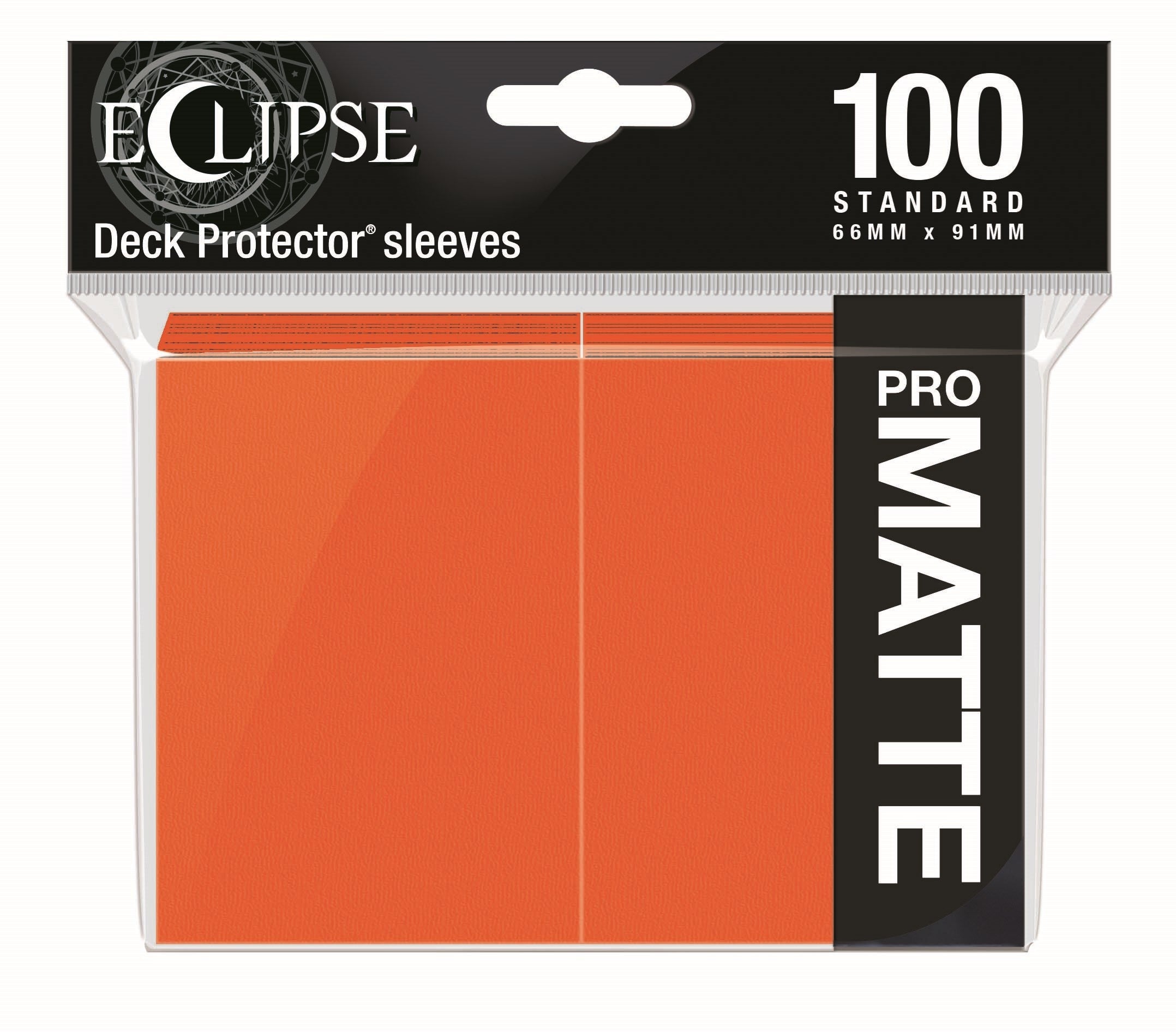 Image for PRO-Matte Eclipse Standard Deck Protector Sleeves - Pumpkin Orange (100-Pack) - Card Sleeves