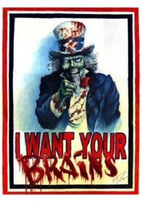 Image for I Want Your Brains Card Sleeves - Standard (50-Pack) - Card Sleeves