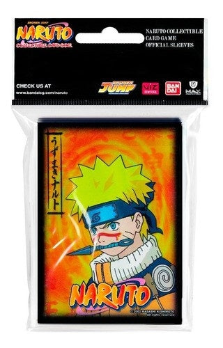 Image for Naruto CCG US Exclusive Card Sleeves - Naruto Uzumaki with Kunai (Orange) - Standard (50-Pack) - Card Sleeves