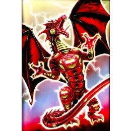 Image for Robo Dragon Fury - RED Holo-Image Card Sleeves - Standard (50-Pack) - Card Sleeves