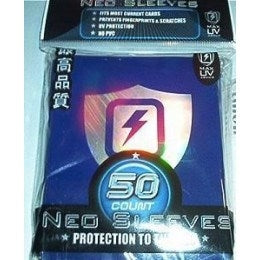 Image for Blue Lightning Shield Max Gloss Holo Card Sleeves - Standard (50-Pack) - Card Sleeves