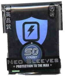 Image for Black Lightning Shield Max Gloss Holo Card Sleeves - Standard (50-Pack) - Card Sleeves