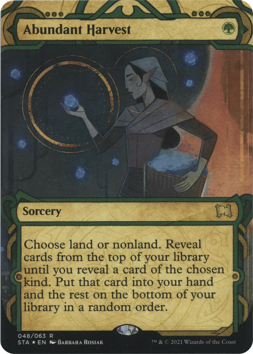 Image for Abundant Harvest (Foil Etched) (48) (Strixhaven: Mystical Archives) - Magic: The Gathering