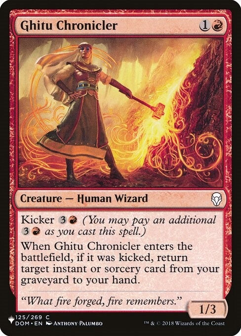 Image for Ghitu Chronicler (125/269) (The List Reprints) - Magic: The Gathering