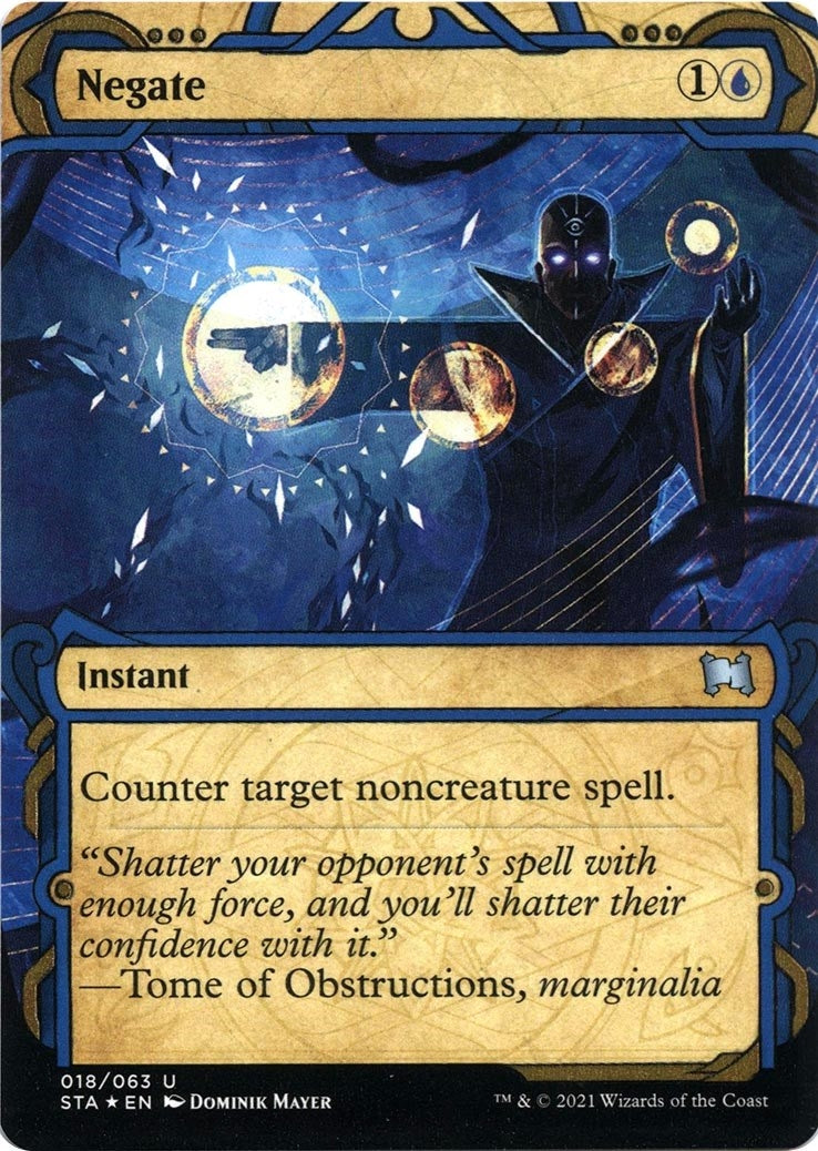 Image for Negate (Foil Etched) (18) (Strixhaven: Mystical Archives) - Magic: The Gathering