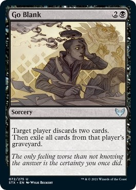Image for Go Blank (72) (Strixhaven: School of Mages) - Magic: The Gathering