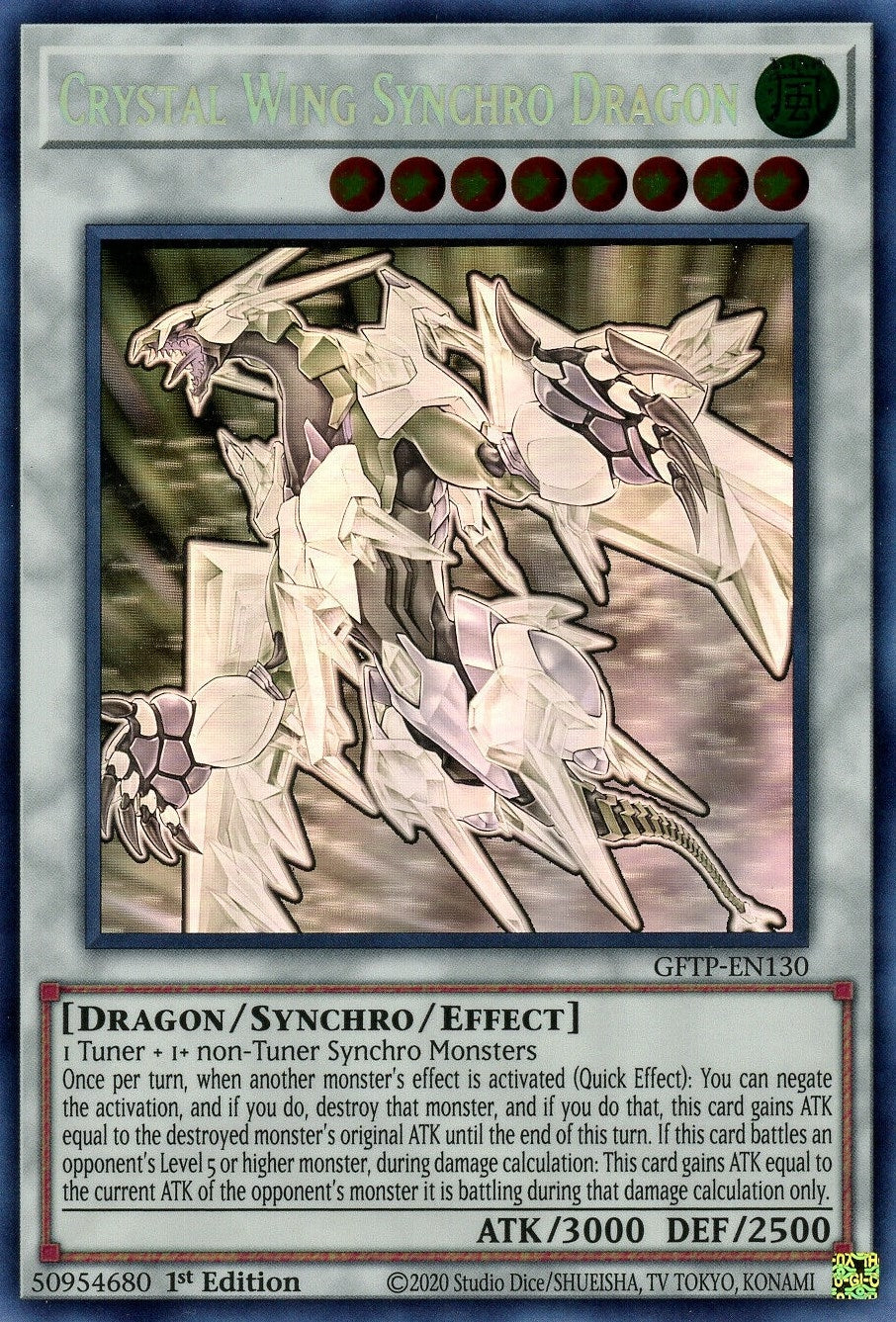 Crystal Wing Synchro Dragon (Ghost Rare) (GFTP-EN130) (GFTP)