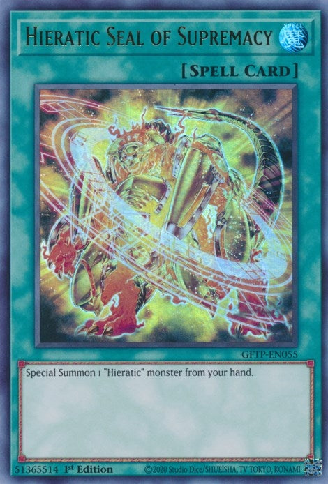 Image for Hieratic Seal of Supremacy (GFTP-EN055) (GFTP) - YuGiOh